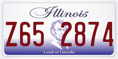 IL license plate Z652874