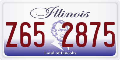 IL license plate Z652875