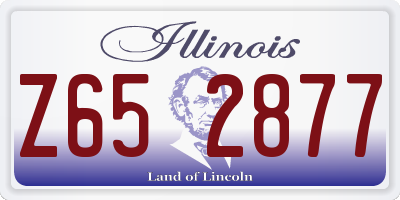 IL license plate Z652877