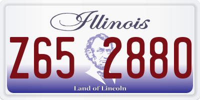 IL license plate Z652880