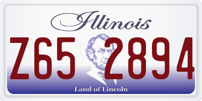 IL license plate Z652894