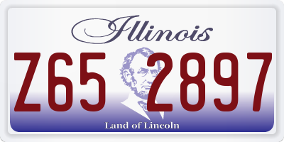 IL license plate Z652897