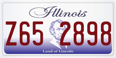IL license plate Z652898