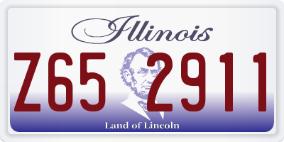 IL license plate Z652911