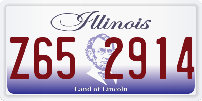 IL license plate Z652914
