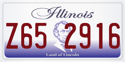 IL license plate Z652916