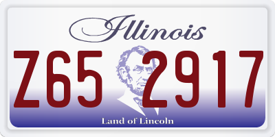 IL license plate Z652917