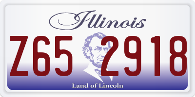 IL license plate Z652918