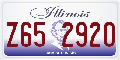 IL license plate Z652920