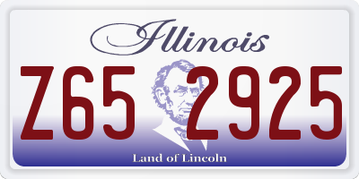 IL license plate Z652925