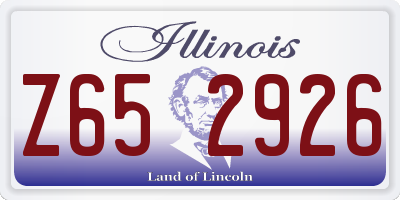 IL license plate Z652926