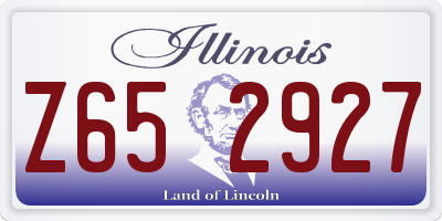IL license plate Z652927