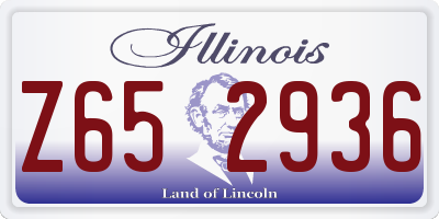 IL license plate Z652936