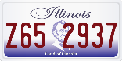 IL license plate Z652937