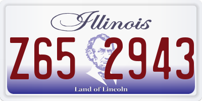 IL license plate Z652943