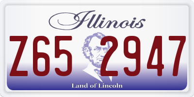 IL license plate Z652947