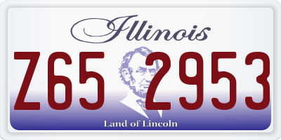IL license plate Z652953