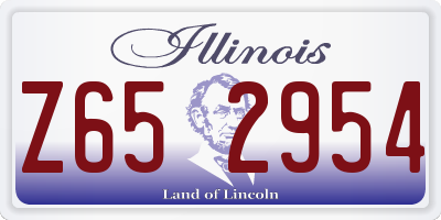 IL license plate Z652954