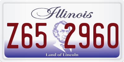IL license plate Z652960