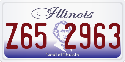 IL license plate Z652963