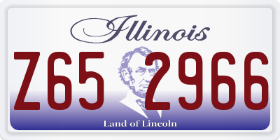 IL license plate Z652966