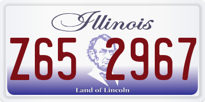 IL license plate Z652967