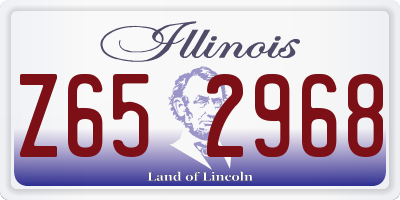 IL license plate Z652968