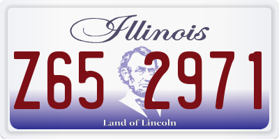 IL license plate Z652971
