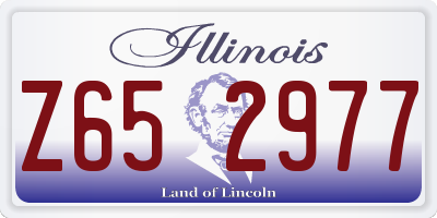 IL license plate Z652977