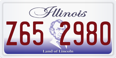 IL license plate Z652980