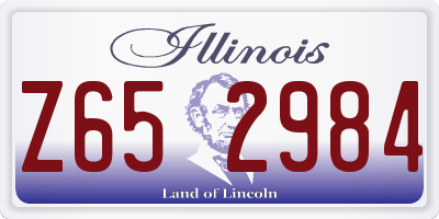 IL license plate Z652984