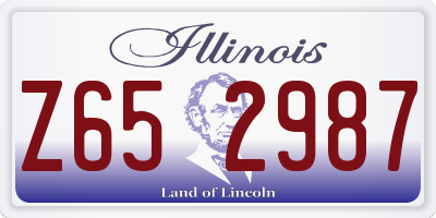 IL license plate Z652987