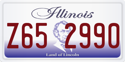 IL license plate Z652990