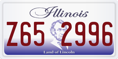 IL license plate Z652996