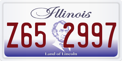 IL license plate Z652997
