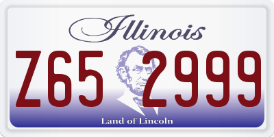 IL license plate Z652999