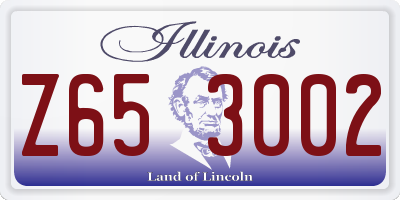 IL license plate Z653002