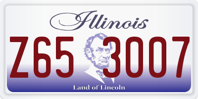 IL license plate Z653007