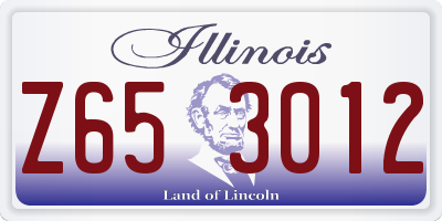 IL license plate Z653012