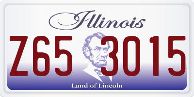 IL license plate Z653015
