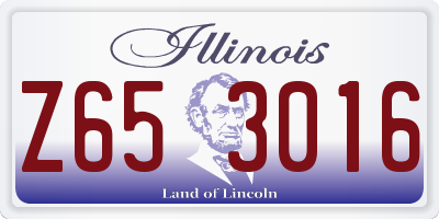 IL license plate Z653016