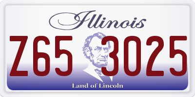 IL license plate Z653025