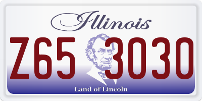 IL license plate Z653030