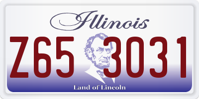 IL license plate Z653031