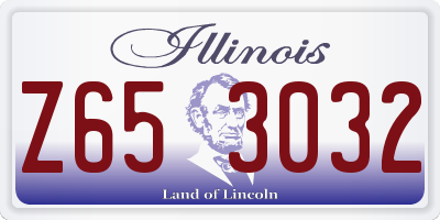 IL license plate Z653032