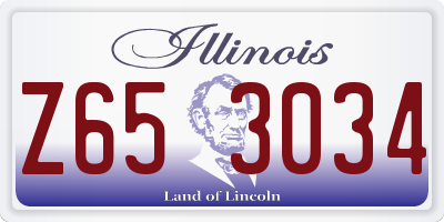 IL license plate Z653034