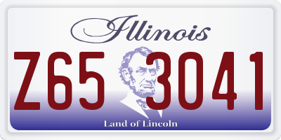 IL license plate Z653041