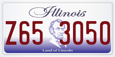 IL license plate Z653050