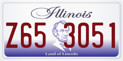 IL license plate Z653051