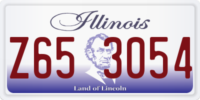 IL license plate Z653054